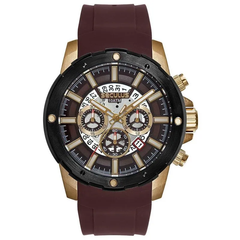 Relógio Masculino Reógio Masculino Aço Cronógrafo com Calendário Aço Inox Grafite
