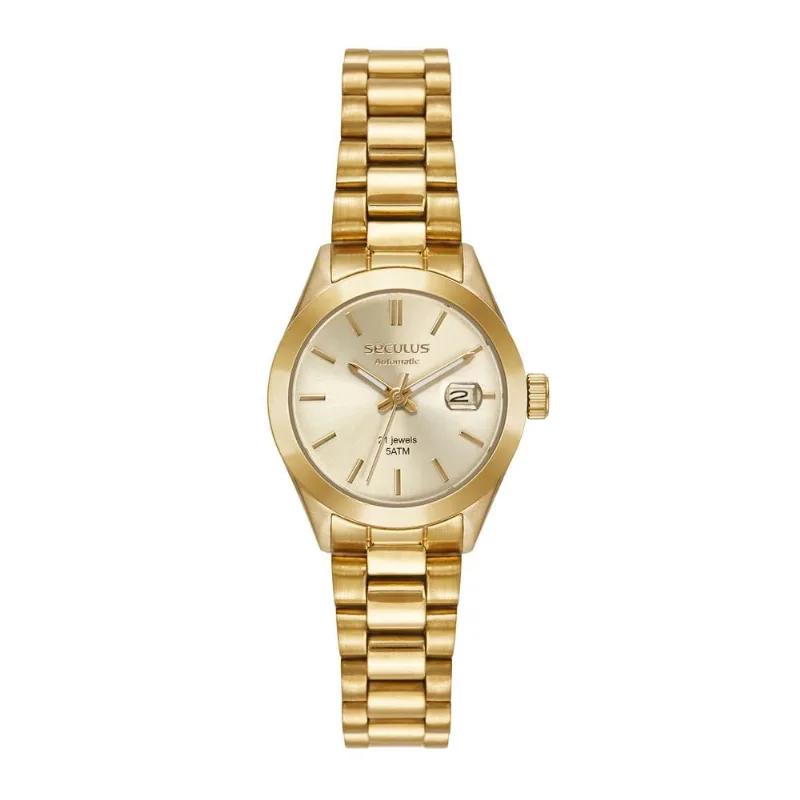Relógio Seculus Feminino Ref: 44292lpsvda1 Automático Dourado