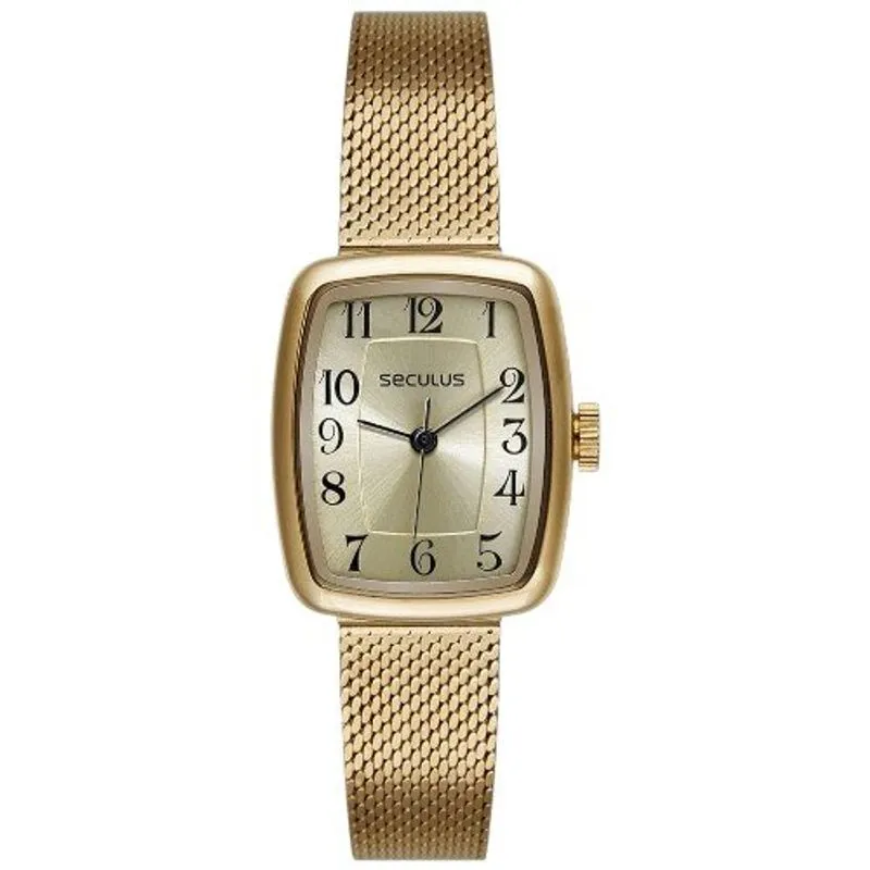 Relógio Feminino Seculus Dourado 77342LPSVDS1