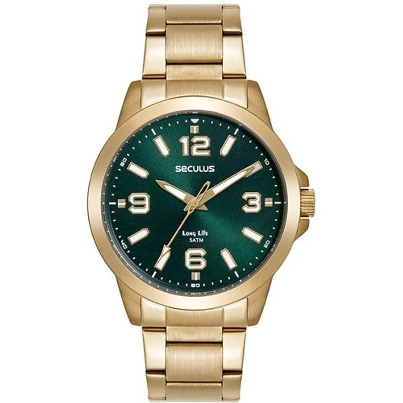 Relógio Masculino Seculus 44294gpsvda3 Dourado