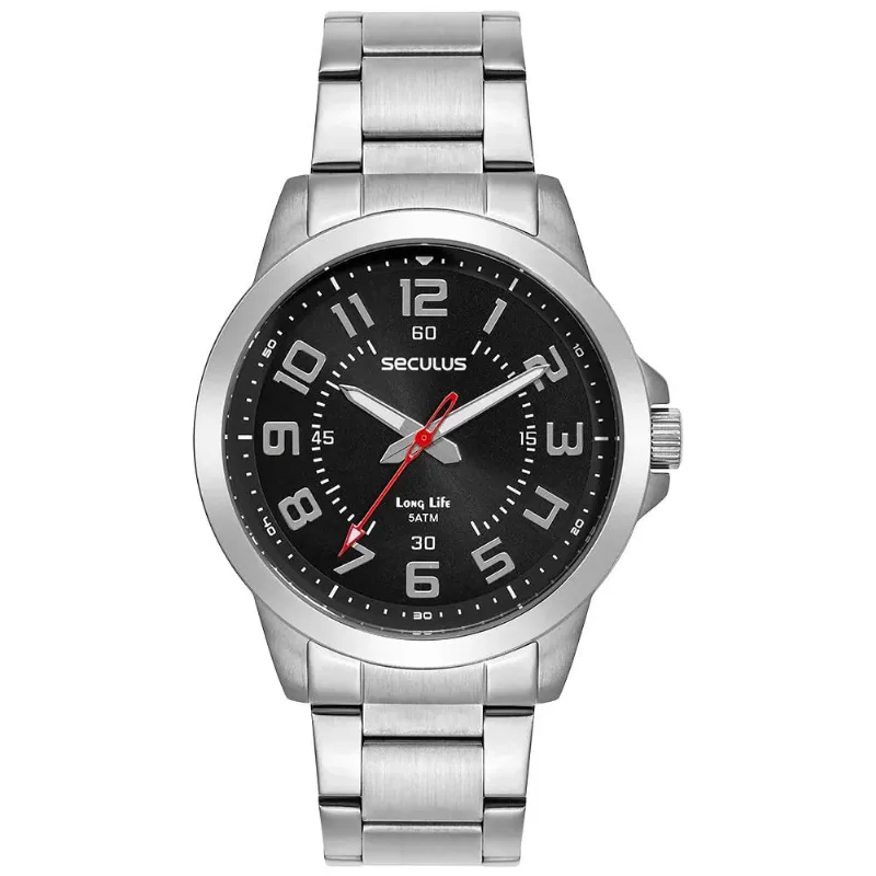 Relógio Seculus Masculino Ref: 44296g0svna1 Casual Prateado