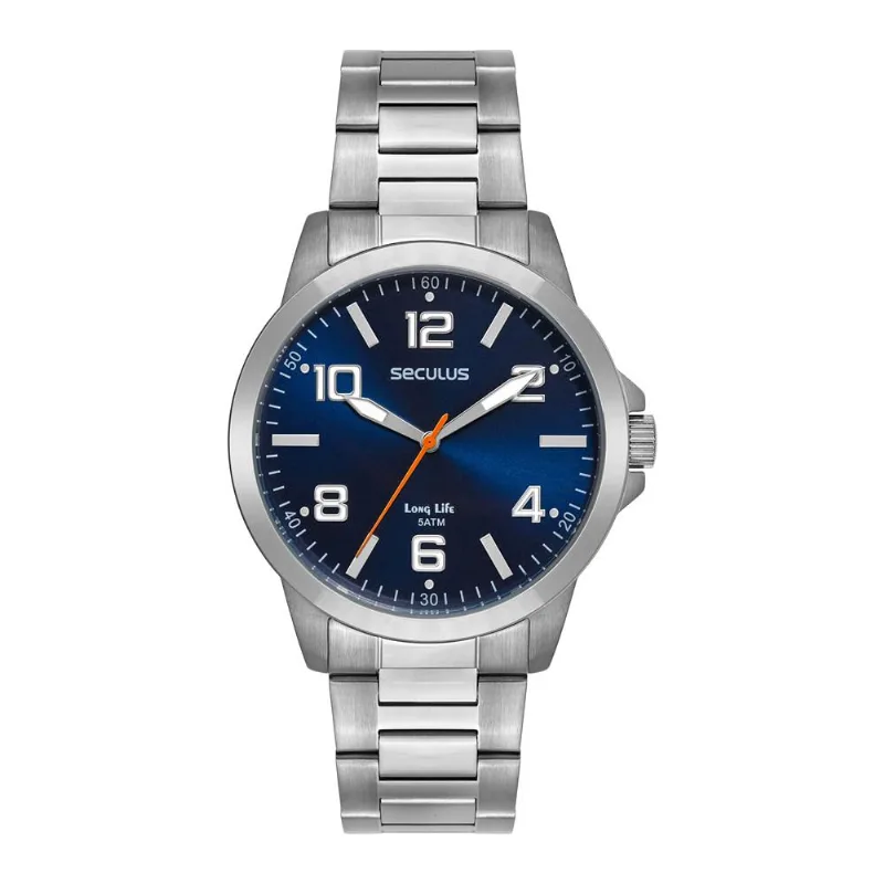 Relógio Seculus Masculino Ref: 44297g0svna3 Casual Prateado
