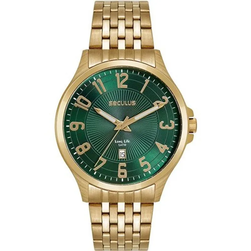Relógio Masculino Seculus Dourado 44299GPSVDA2
