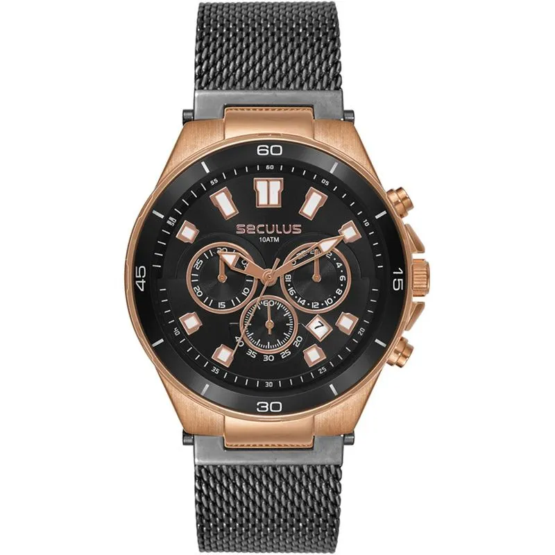 Relógio Masculino Seculus Chumbo 44305GPSVUA3
