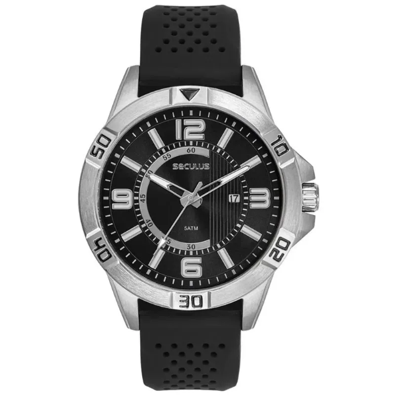 Relógio Seculus Masculino Ref: 44300g0svnu1 Esportivo Prateado