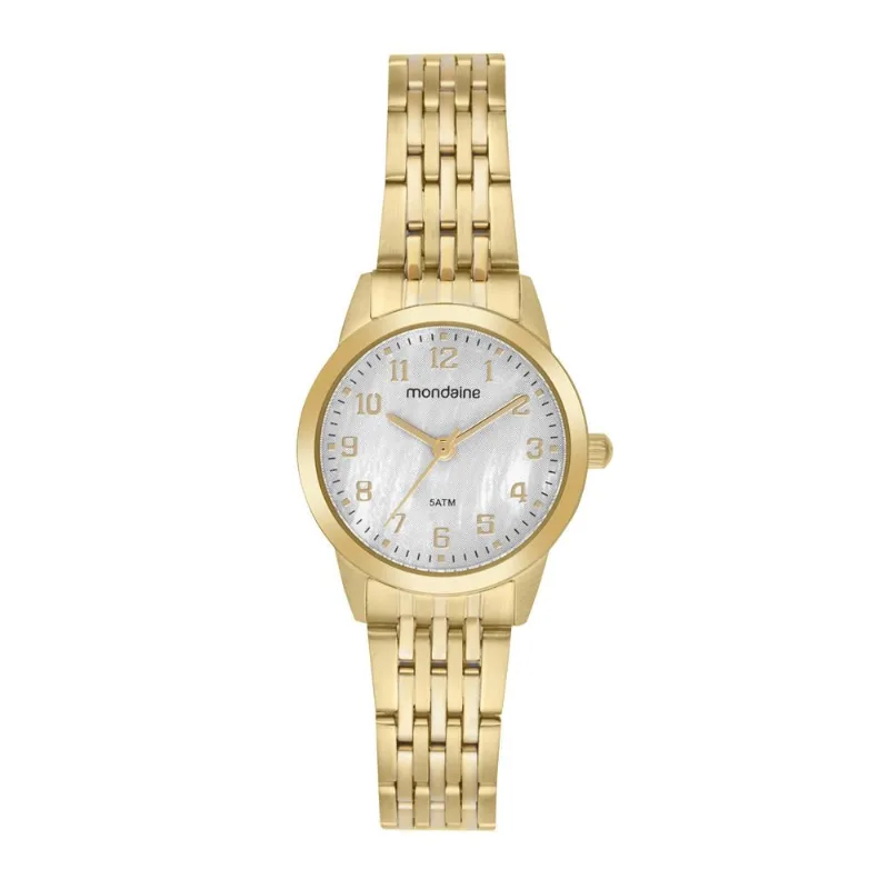 Relogio Mondaine Feminino Ref: 99830lpmvda1 Social Aço Dourado