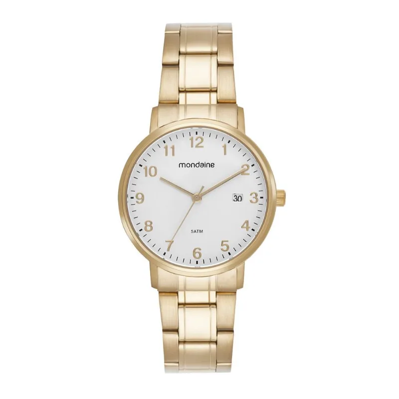Relogio Mondaine Feminino Ref: 99832lpmvda1 Social Aço Dourado