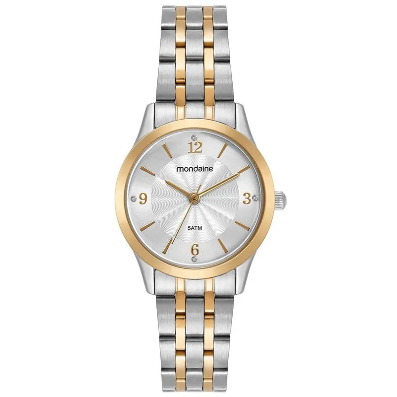 Relógio Feminino Bicolor Casual Pequeno