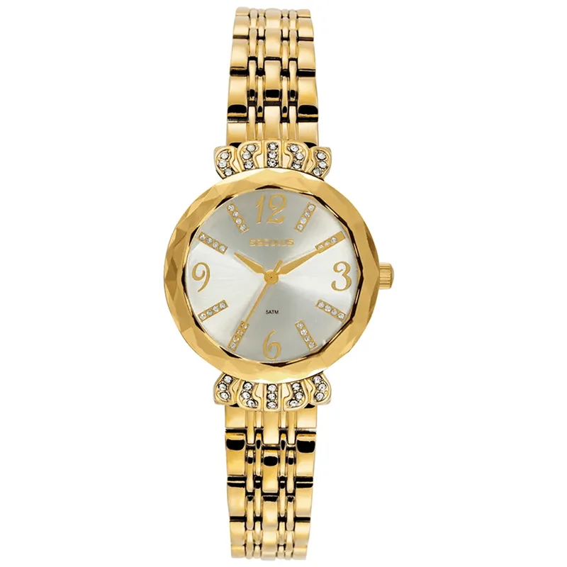 Relógio Feminino Analógico Seculus 44352LPSVDB Dourado