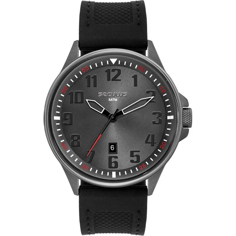 Relógio Masculino Seculus Preto 44326GPSVPU3