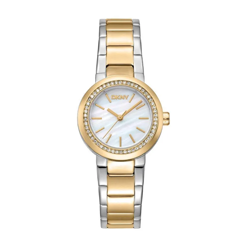 Relógio Feminino DKNY Analógico Aço Inox com Cristais Donna Karan 28MM