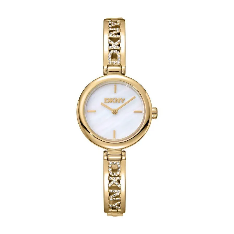 Relógio Feminino Soho Analógico em Aço Inox Dourado Madrepérola Iconnect By Timex