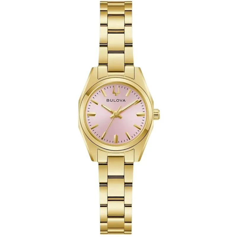 Relógio Bulova Feminino Surveyor Clássico Dourado