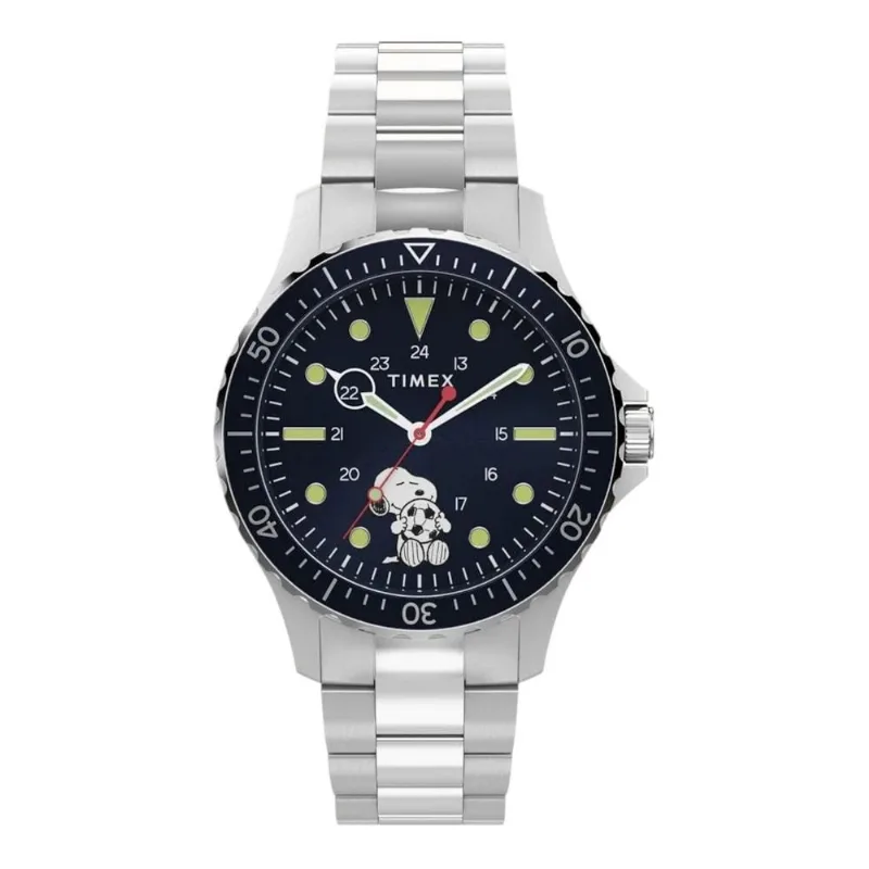 Relógio Timex X Peanuts Snoopy Diver Prata