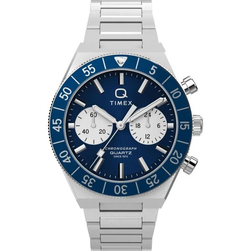 Relógio Masculino Continental Chronograph em Aço Inox Prata Iconnect By Timex