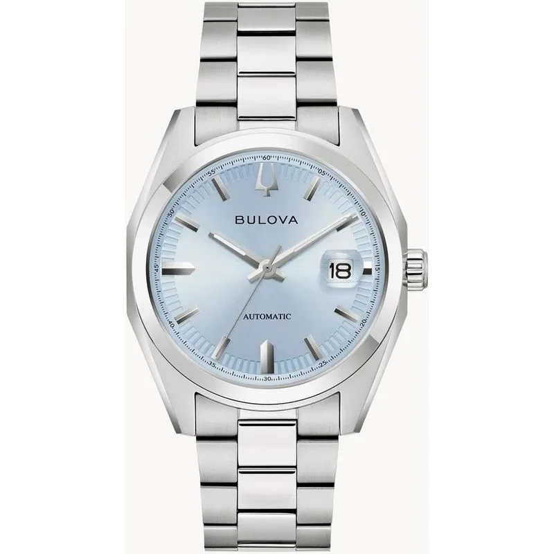 Relógio Bulova Masculino Automático Prateado Surveyor
