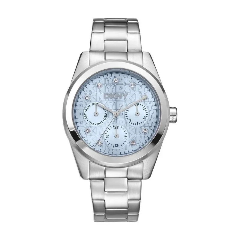 Relógio Dkny Feminino Multifunção Prateado