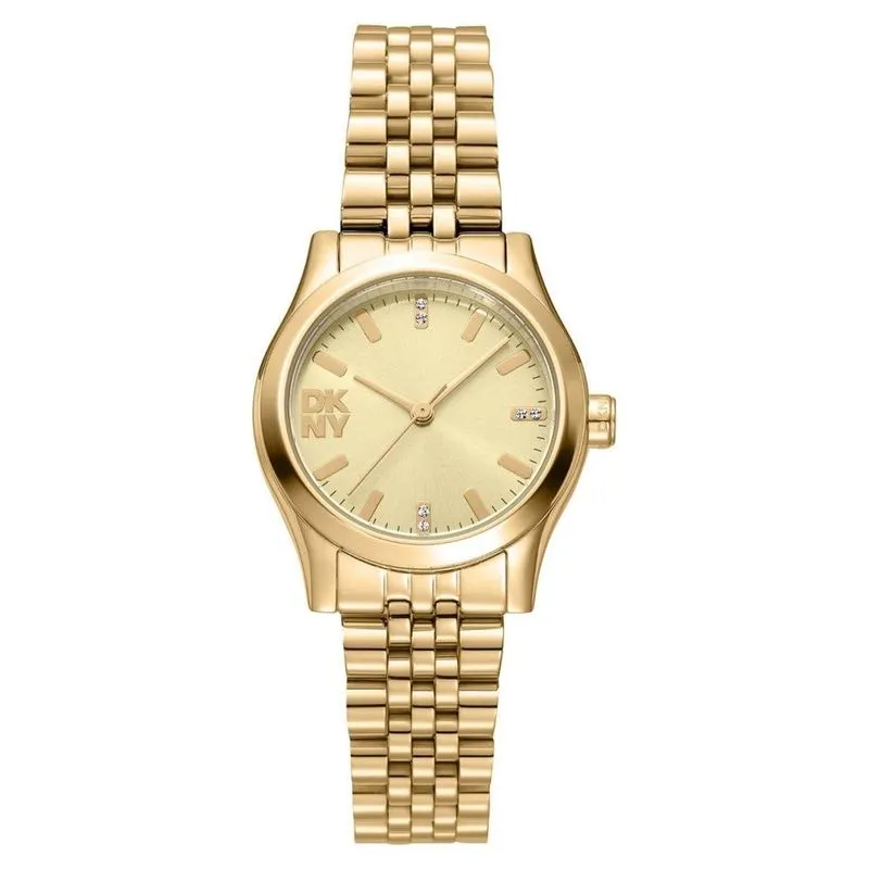 Relógio Dkny Feminino Casual Dourado