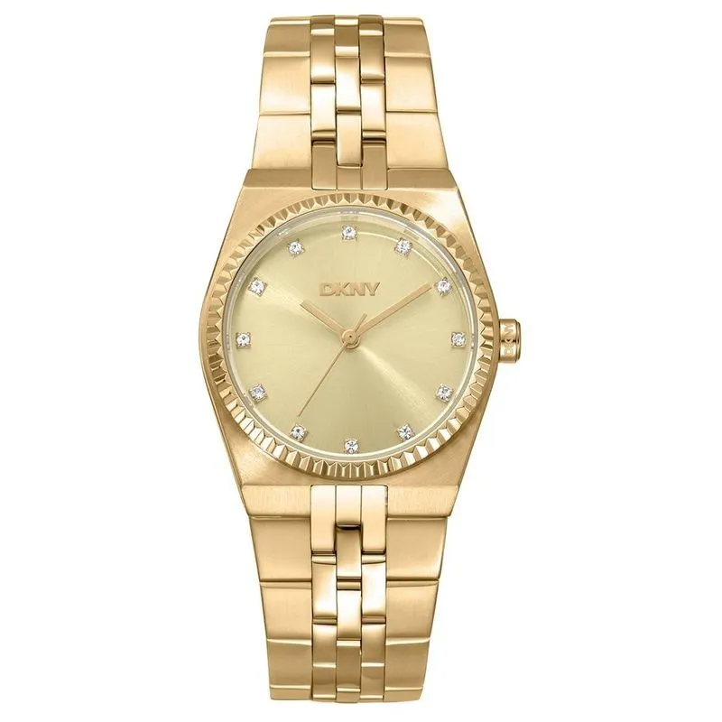Relógio Dkny Feminino Casual Dourado