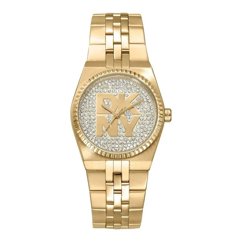 Relógio Dkny Feminino Fashion Dourado