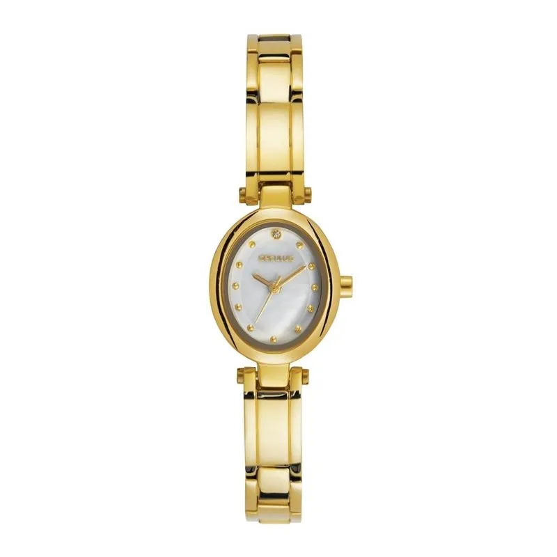 Relógio Seculus Feminino Oval Bracelete Dourado