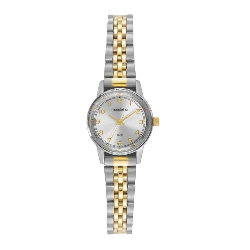 Relogio Mondaine Feminino Casual Bicolor