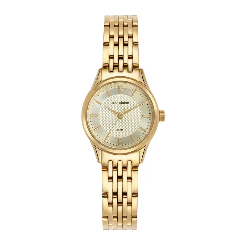 Relogio Feminino Caixa Pequena Dourado