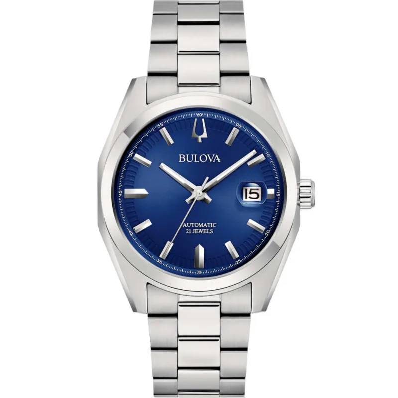 Relógio Bulova Classic Surveyor Automático Azul 96B436