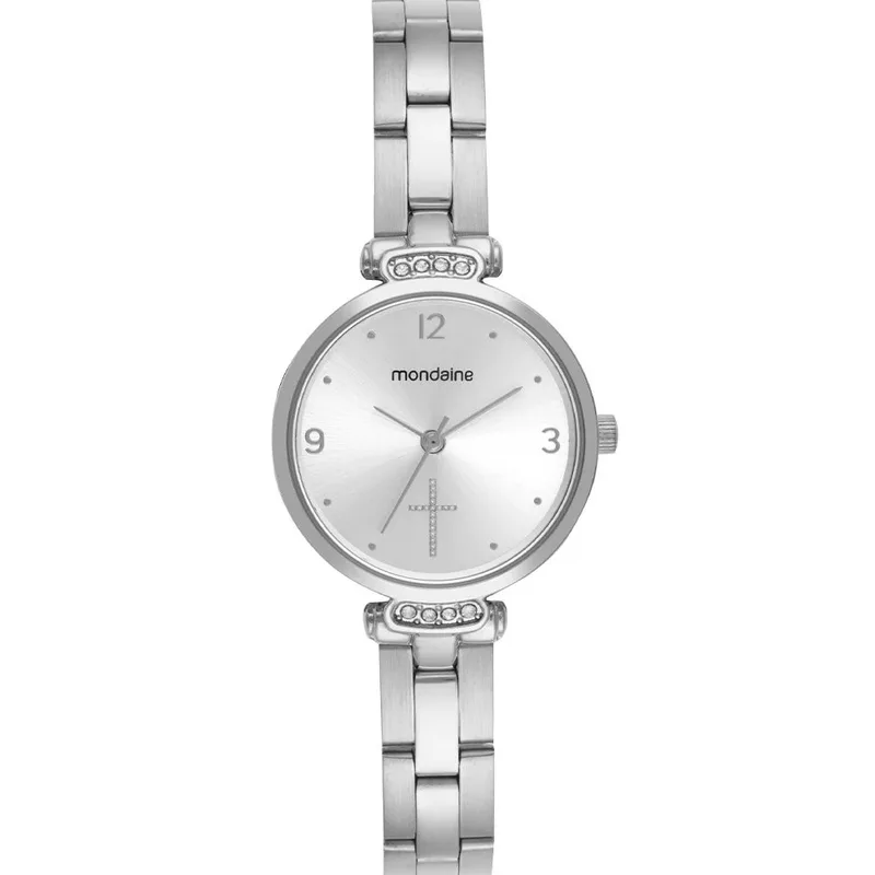 Relógio Mondaine Feminino Prata Aço 32964L0MKNE2K1
