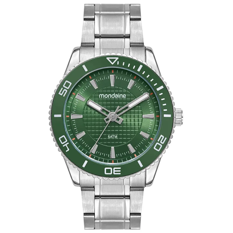 Relógio Masculino Analógico Clássico Mostrador Verde Relógio Monadaine Masculino Analógico Clássico Mostrador Verde