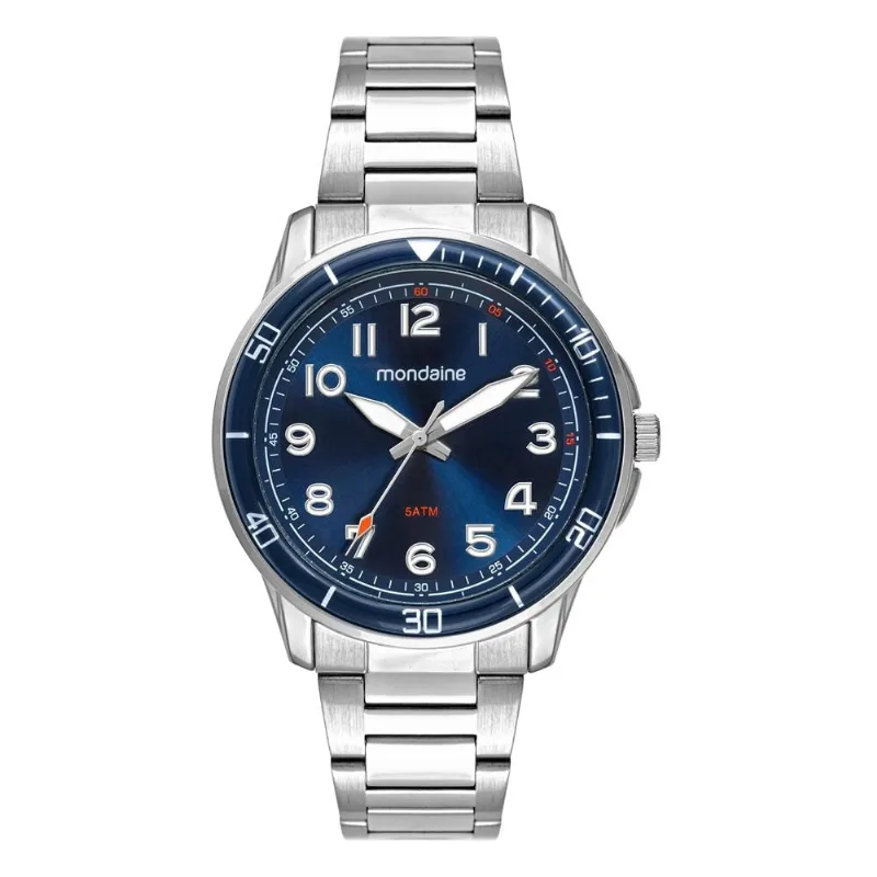 Relogio Mondaine Masculino Casual Prateado