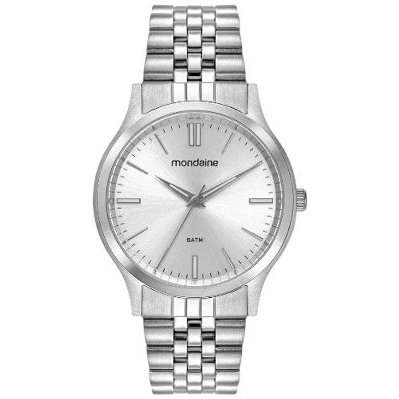 Relógio Masculino Mondaine Prata 33033G0MVNA2