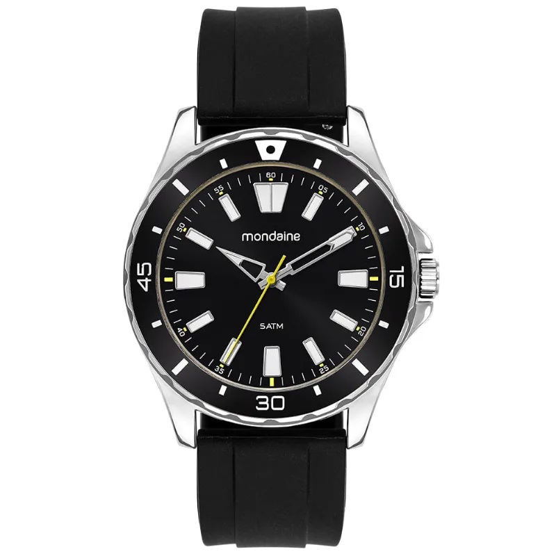 Relógio Masculino Bisel Pulseira em Silicone