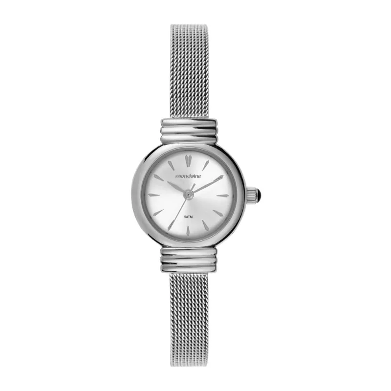 Relogio Mondaine Feminino Ref: 99856l0mvne2 Casual Mesh Prateado