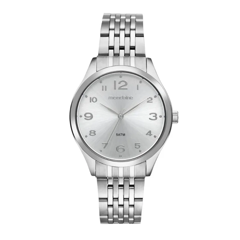 Relogio Mondaine Feminino Casual Prateado