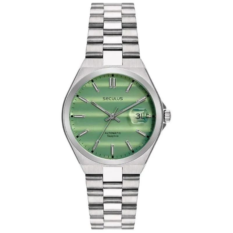 Relógio Masculino Automático 77313g0svna5 Aço Inox Verde Pistache Séculus