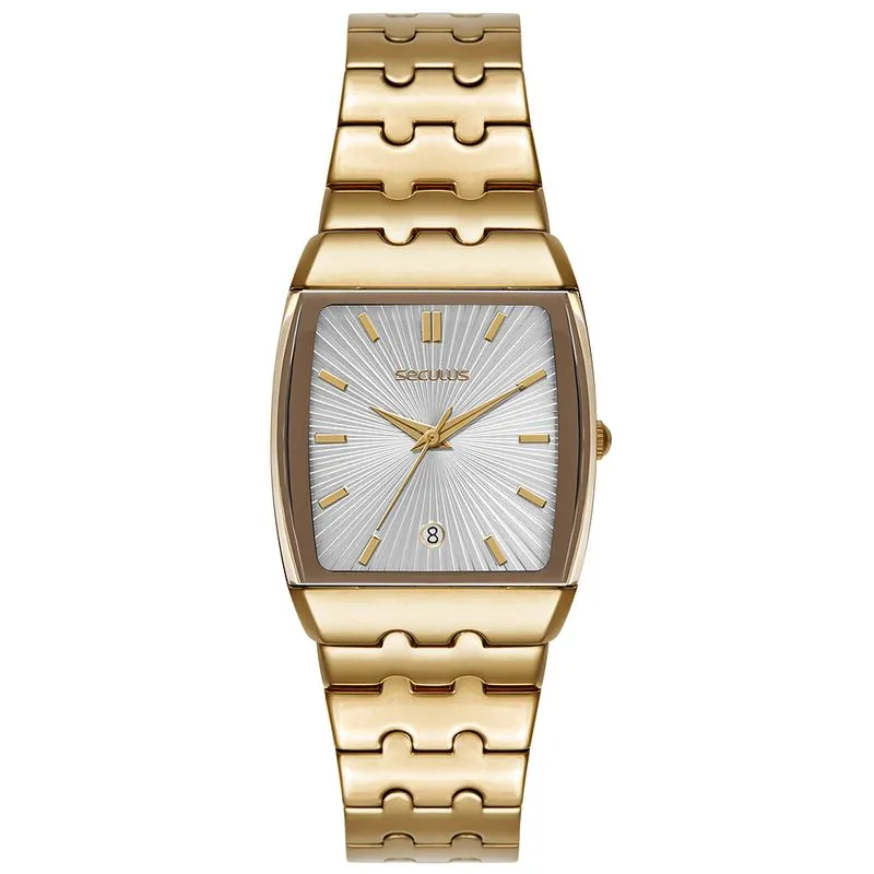 Relógio Masculino Pulseira Dfirefenciada Dourado