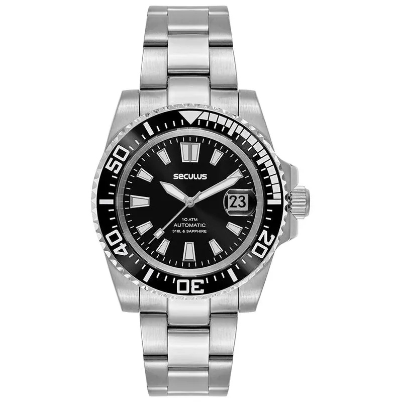 Relógio Masculino Deck Diver Automático Preto