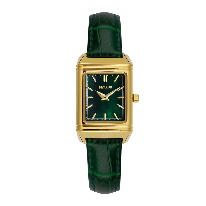 Relógio Feminino Spin Master Pulseira Couro Verde