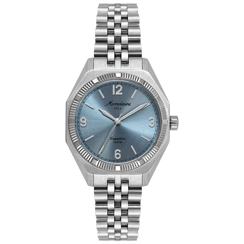Relógio Masculino Automático Safira Elos Azul