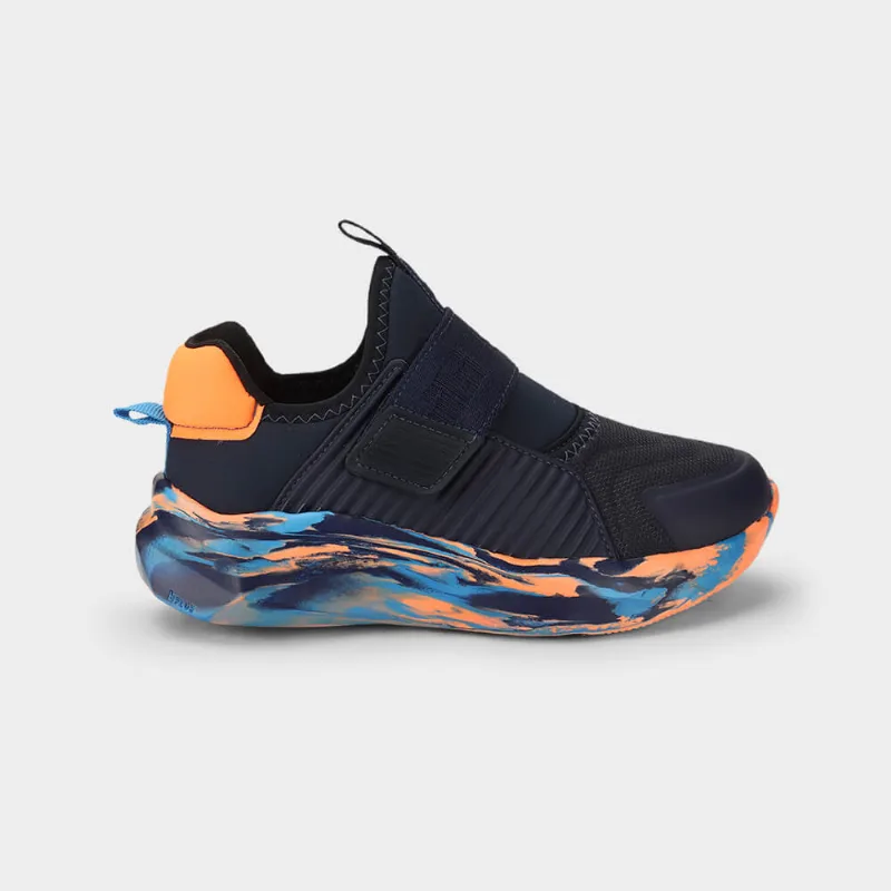 Tênis Infantil Bibi Evolution 2.0 Azul Marinho com Laranja 29