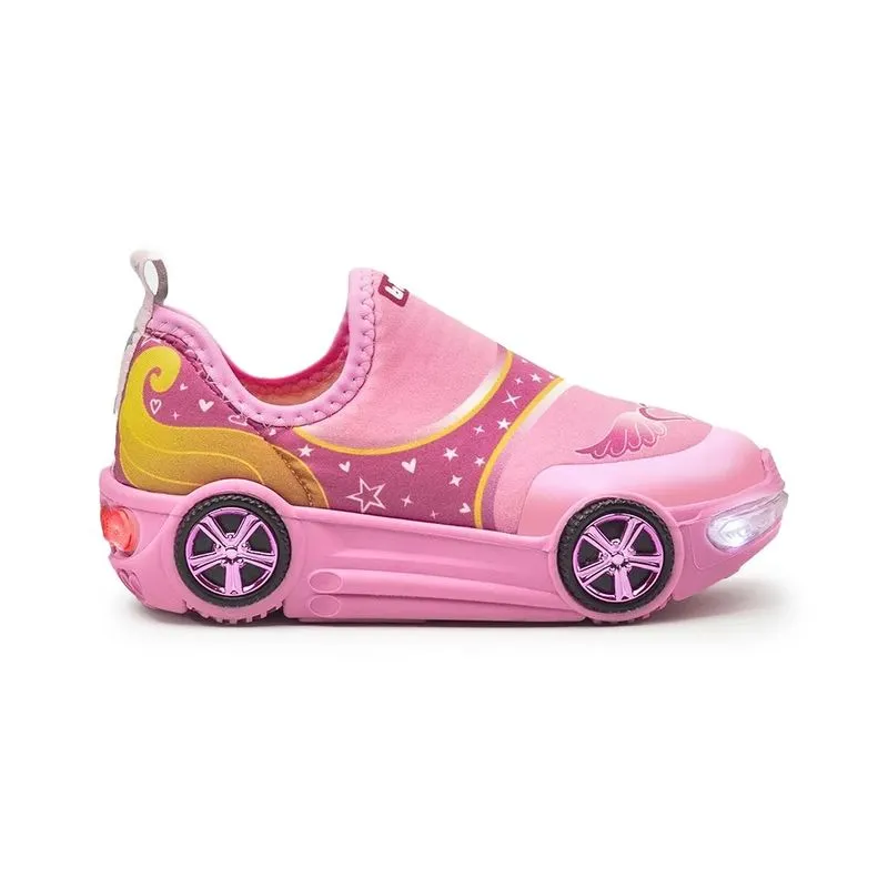 Tênis Bibi Turbo Led Infantil Rosa 28