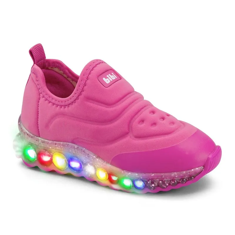 Tênis Infantil de Luz Feminino Bibi Roller Celebration Rosa 1079100 29