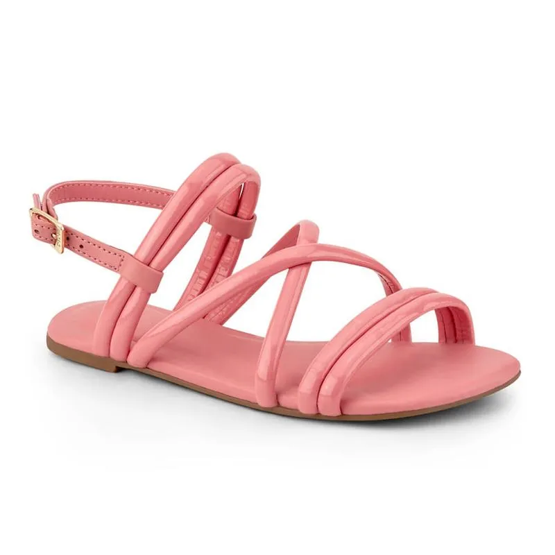 Sandália Infantil Bibi Flat Kids Rosa 37