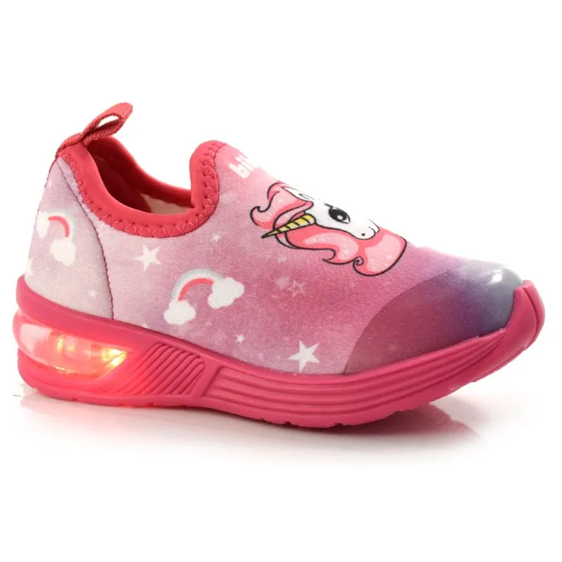 Tênis Infantil com LED Bibi Space Wave Rosa 1132087 29