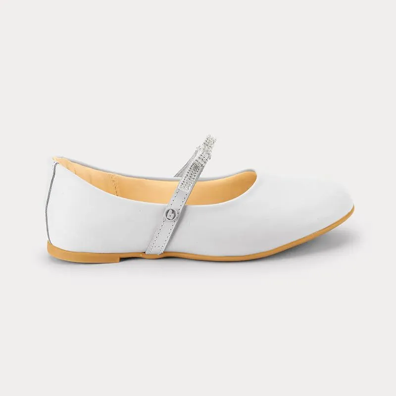 Sapatilha Infantil Bibi Ballerina Basic Branca com Laço 34