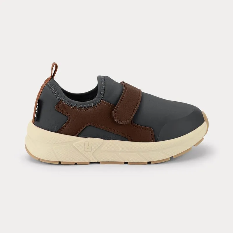 Tênis Escolar Infantil Masculino Bibi B Flow Cinza e Marrom 30