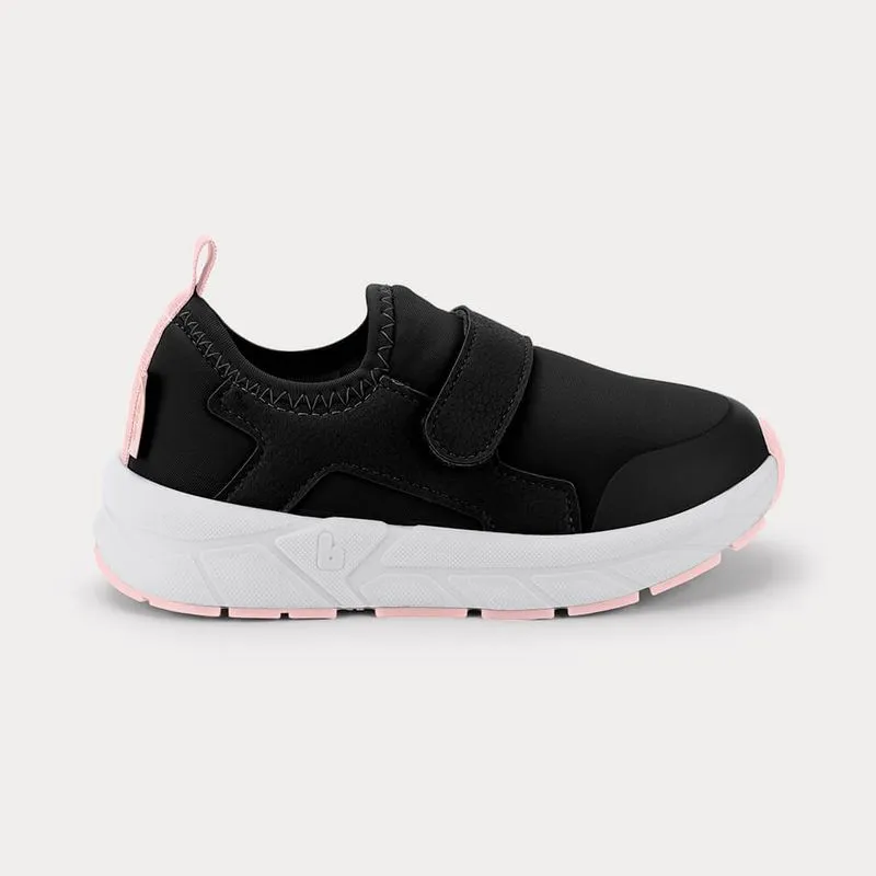 Tênis Escolar Infantil Feminino Bibi B Flow Preto e Rosa 30