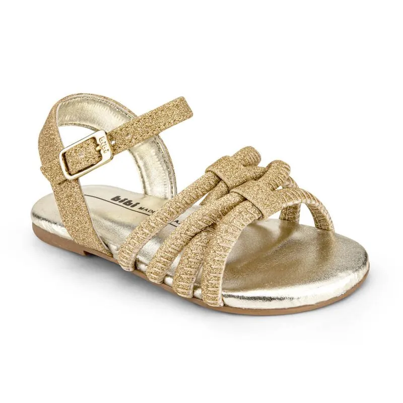 Sandália Infantil Bibi Mini Me Feminina Dourada - 1102229 24