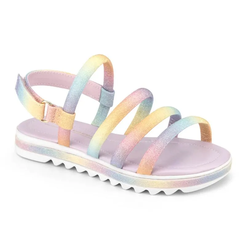 Sandálias Infantil Bibi Flat Form Feminina Rainbow - 1059228 30